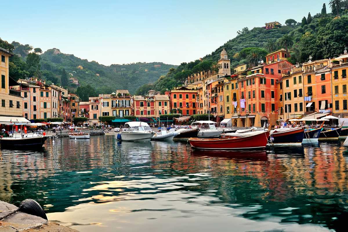 Bambini che giocano nel Parco di Portofino